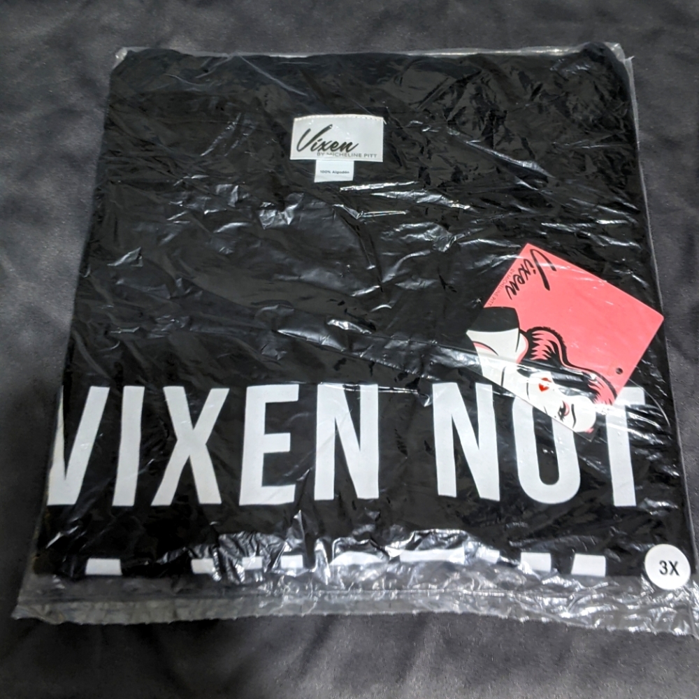 Vixen Not Victim women's tee 3x  Vixen by Micheline Pitt
